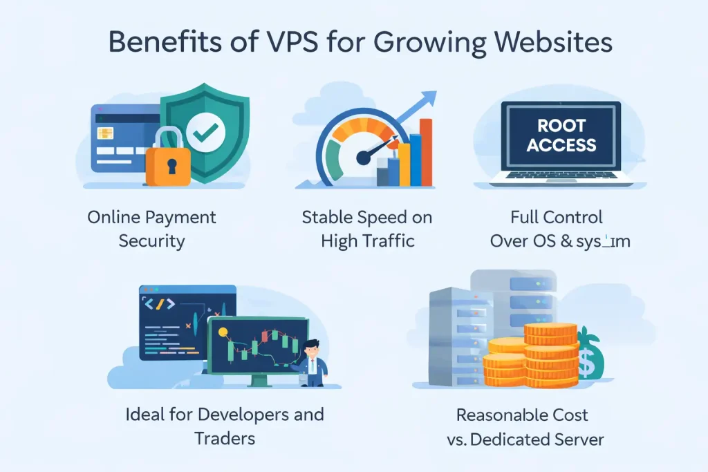 مزایای vps