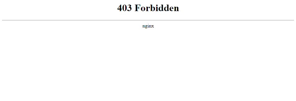 نمایش خطای 403 با وب سرور nginx
