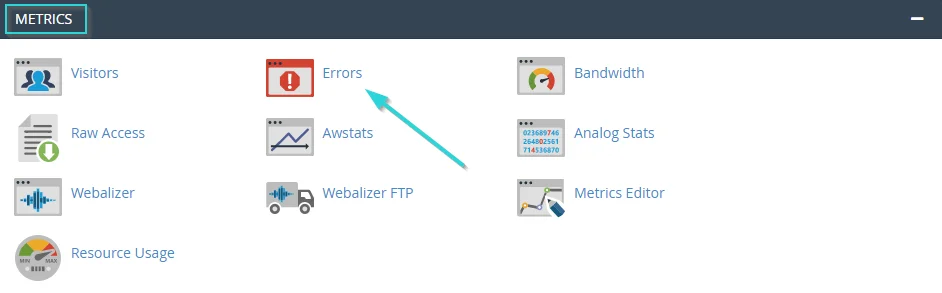 وارد بخش Metrics شوید