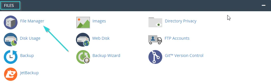 وارد فایل منیجر شوید