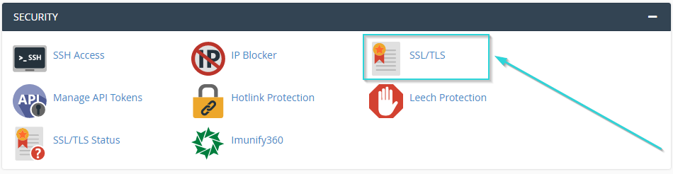 بخش SSL در هاست سی پنل